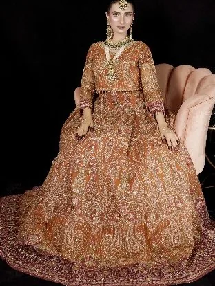 Ateeqa modeling a bridal outfit